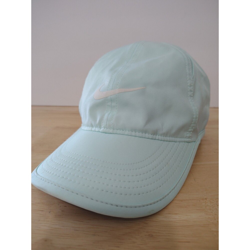 Nike Featherlight Dri-Fit Hat Cap Strap Back Womens Running Biking Mint ColorY2k